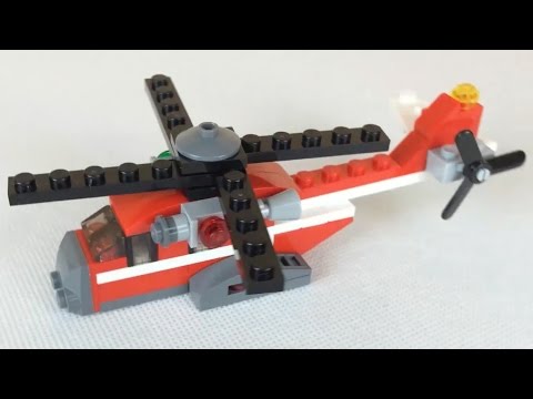 Vidéo LEGO Creator 31013 : L'hélicoptère rouge