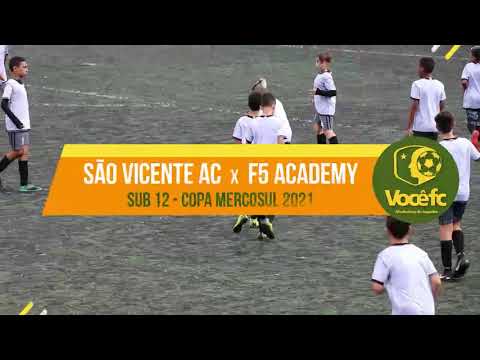 Jogo São Vicente AC vs F5 Academy, categoria sub12, em maio de 2021