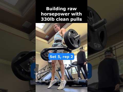 Trap bar clean pulls for disc golf and sprinting #fitness #discgolf #sprinter #athlete