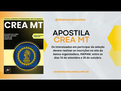 Apostila CREA MT 2025 Agente Fiscal