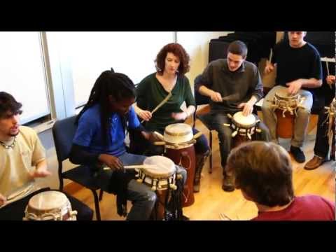Lamine Touré masterclass with Lamont percussion students - University of Denver