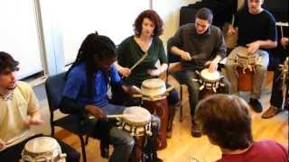 Lamine Touré masterclass with Lamont percussion students - University of Denver