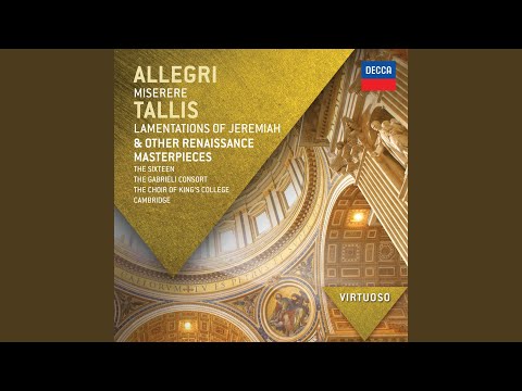 Tallis: Lamentations of Jeremiah I