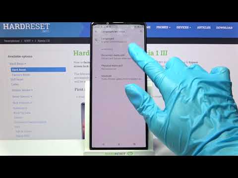 How to Find Typing Features in Sony Xperia 1 III - Enter Text Correction Options