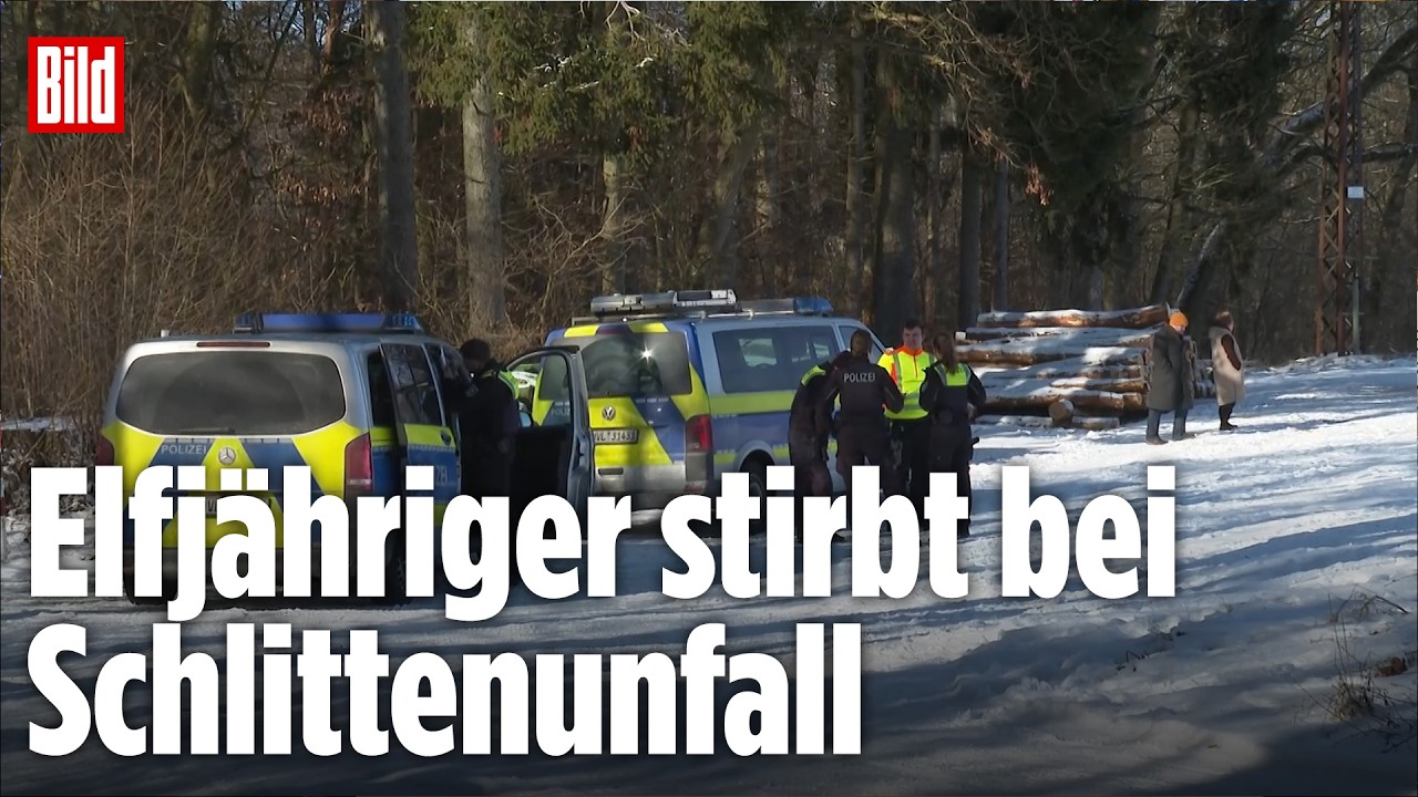 Von Auto gezogen: Junge (11) stirbt bei Unfall mit Schlitten
