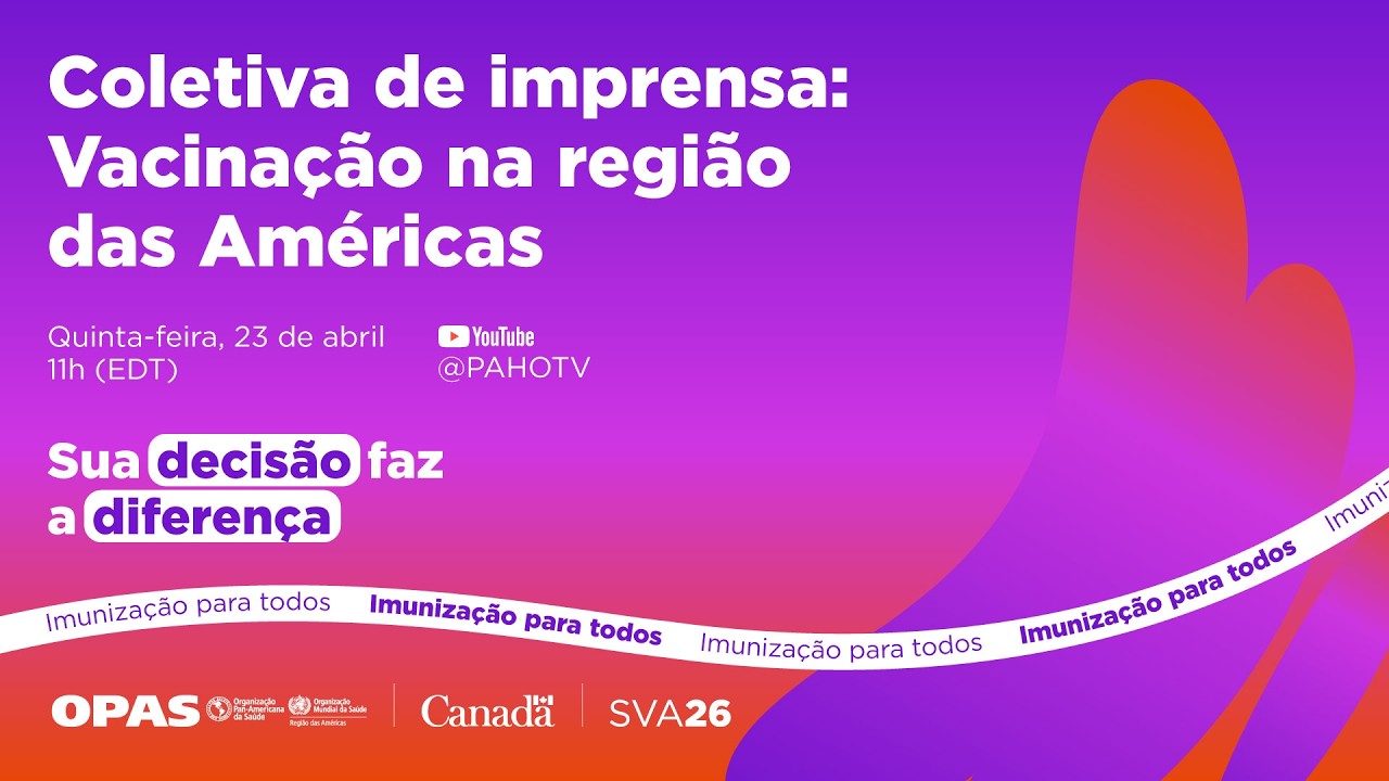 Conferência de imprensa: Vacinação nas Américas