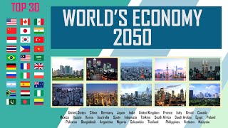 The Future of Global Power: Top 30 Biggest Economies in 2050 |2050 Projected GDP