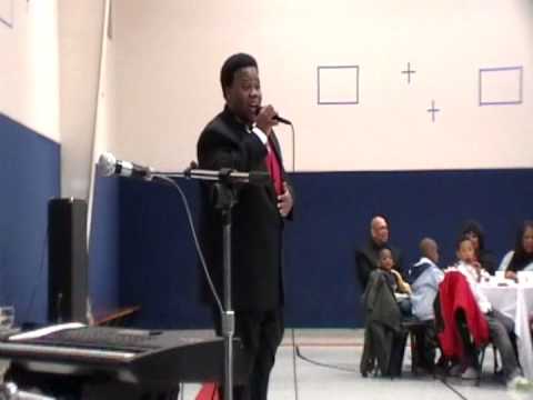 Thaddeus Johnson sing some where over the Rainbow