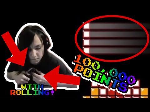 100,000 POINTS WITH THE NEW NES TETRIS "ROLLING" TECHNIQUE! (CHEEZ FISH!)
