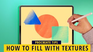 How to Fill Shapes Quickly With Texture And Color - Procreate Tips