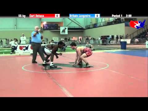 Carl Deluca vs. Britain Longmire at 2013 ASICS University Nationals - FS