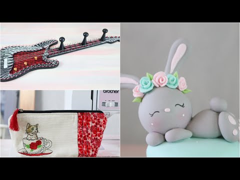 ManosalaObraTv 2019 Programa 11 - Modelado en Porcelana Soft - Cartucheras Bordadas - Hilografia