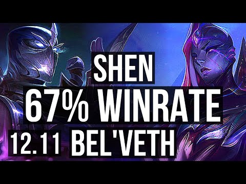 SHEN vs BEL'VETH (TOP) | 67% winrate, 2/4/22 | NA Diamond | 12.11