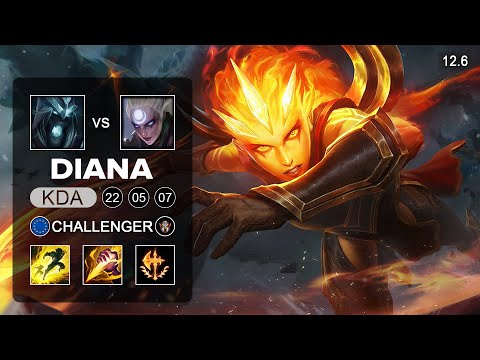 Diana vs Karthus Jungle - EUW Challenger - Patch 12.6 Season 12