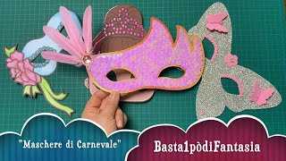 Maschere di Carnevale fai da te (da fare anche con i bambini)