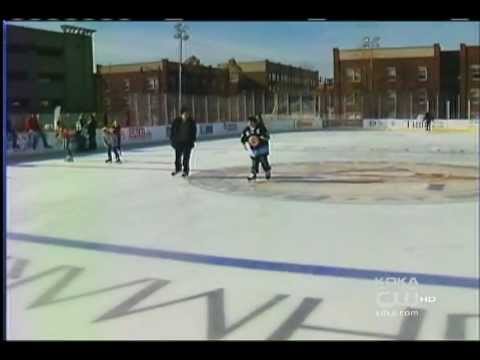 Bryan Trottier Helps Open Penguins Pond - KDKA