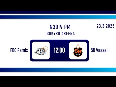 N3D PM FBC Remix-SB Vaasa II 1200, 23.3.2025 Isokyrö Areena