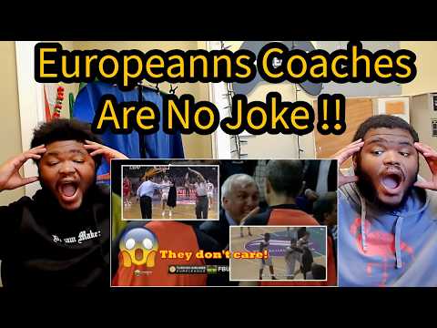 Americans React to European Basketball Coaches Are Crazy!