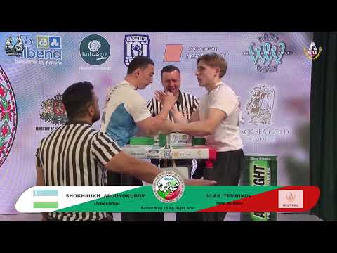 Abduyokubov Shokhrukh vs Temnikov Vlas | Up to 75 kg | XLVI WORLD ARMWRESTLING CHAMPIONSHIP | 2025