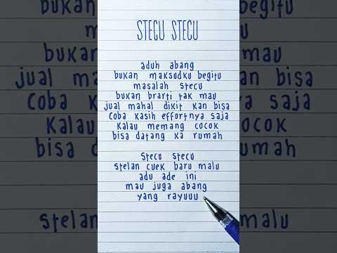 Stecu Stecu · Faris Adam · Lyrics