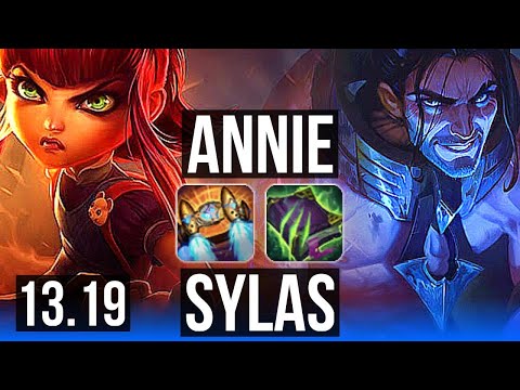 ANNIE vs SYLAS (MID) | 1800+ games, 1.0M mastery, 3/3/13 | KR Grandmaster | 13.19