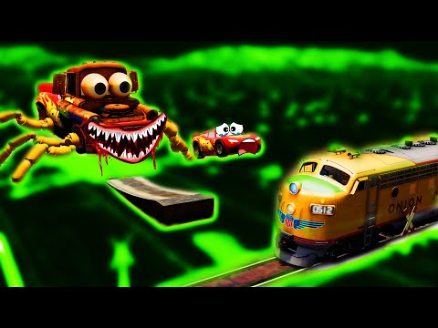 BeamNG Drive - Epic Escape From The MATER - MCQEEN EATER (PIXAR CARS) #5