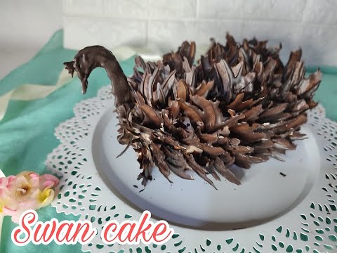 How to make chocolate swan cake | Chocolate Swan Cake | Cook with nadra