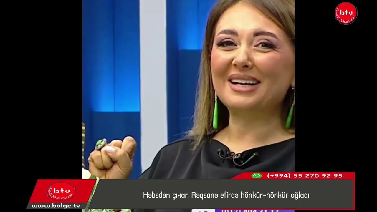 Həbsdən çıxan Rəqsanə efirdə hönkür-hönkür ağladı