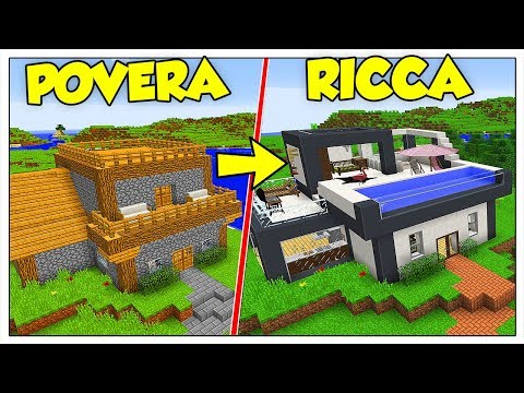 TRASFORMIAMO LA MIA CASA POVERA IN RICCA! - Minecraft ITA
