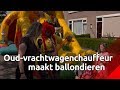 Clown Makkie: een gepensioneerde vrachtwagenchauffeur die ballondieren maakt