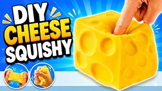 DIY viral cheese squishy making at home /crafts to do when your bored with paper /easy paper craft