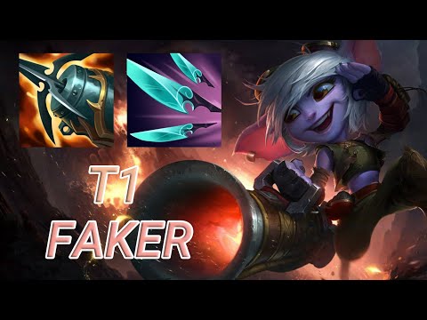 T1 Faker Tristana Mid VS Akali | KR Master Patch 13.16