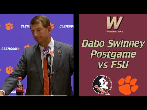 FSU Football | Dabo Swinney Postgame Press Conference vs Florida State | Warchant TV #FSU