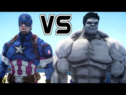 CAPTAIN AMERICA VS GREY HULK - EPIC BATTLE