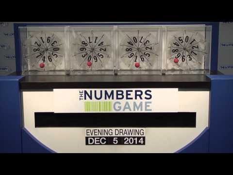 Evening Numbers Game Drawing: Friday, December 5, 2014