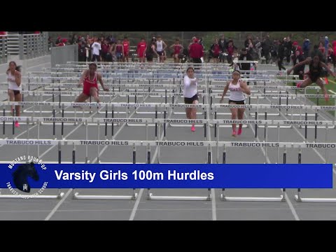 2023 TF - Mustang Round-up - 100 Hurdles (Girls, Varsity Heats 3-4)