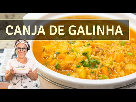 APRENDA A FAZER A MELHOR CANJA DE GALINHA! MUITO SABOR E FÁCIL DE FAZER.