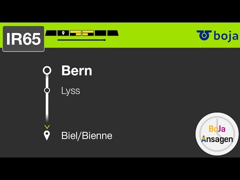 BLS Ansagen | IR65 Bern - Biel/Bienne | BoJa Ansagen