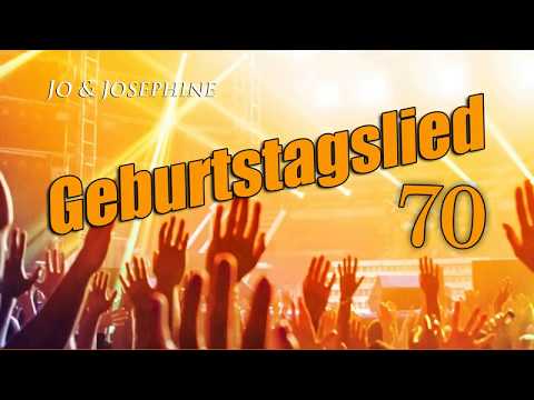 Geburtstagslied zum 70. Geburtstag 🎵 Persönliches Musikgeschenk | MP3  oder Video | Jo & Josephine