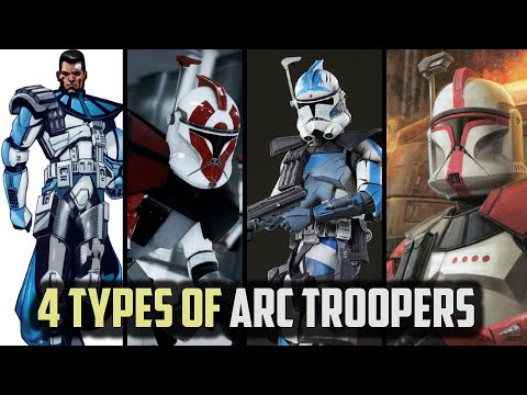 The Four Different Classes of ARC TROOPERS