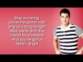 Glee - Piano Man (Lyrics) 