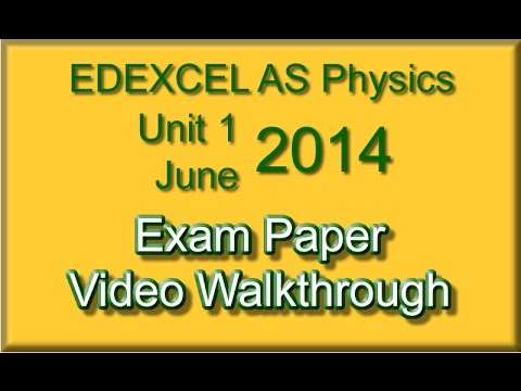 EDEXCEL AS Physics Unit1 June 2014 Part1 (MC)