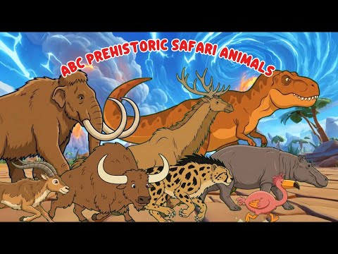 ABC Prehistoric Safari Animals Song | An Animated Prehistoric Book | ABC Song For Kids