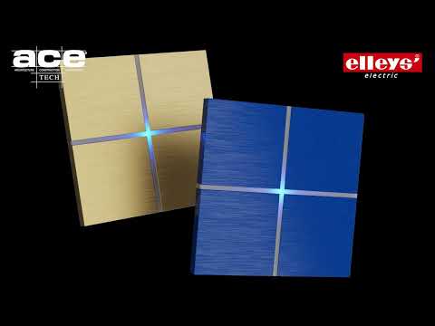 Brushed metal touch plates