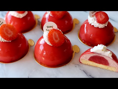 The Ultimate Strawberry Mousse Cake 🍓