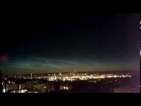 Noctilucent Clouds Over Seattle Time Lapse