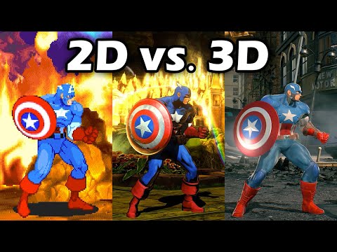 Marvel vs. Capcom 2D vs. 3D: Idle Animation Variations