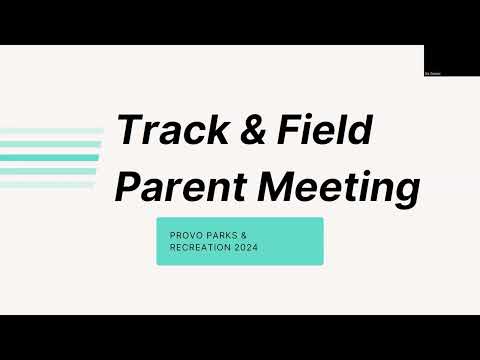 Track and Field Parent Meeting 2024