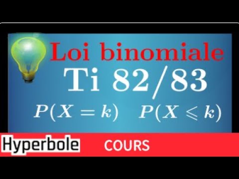 binomial law • Know how to calculate the probability P(X=k), P(X⩽k) Ti Calculator 82 / 83