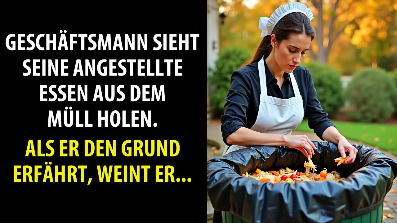 Chef sieht Angestellte Essen aus Müll holen. Als er den Grund erfährt, bricht er in Tränen aus...